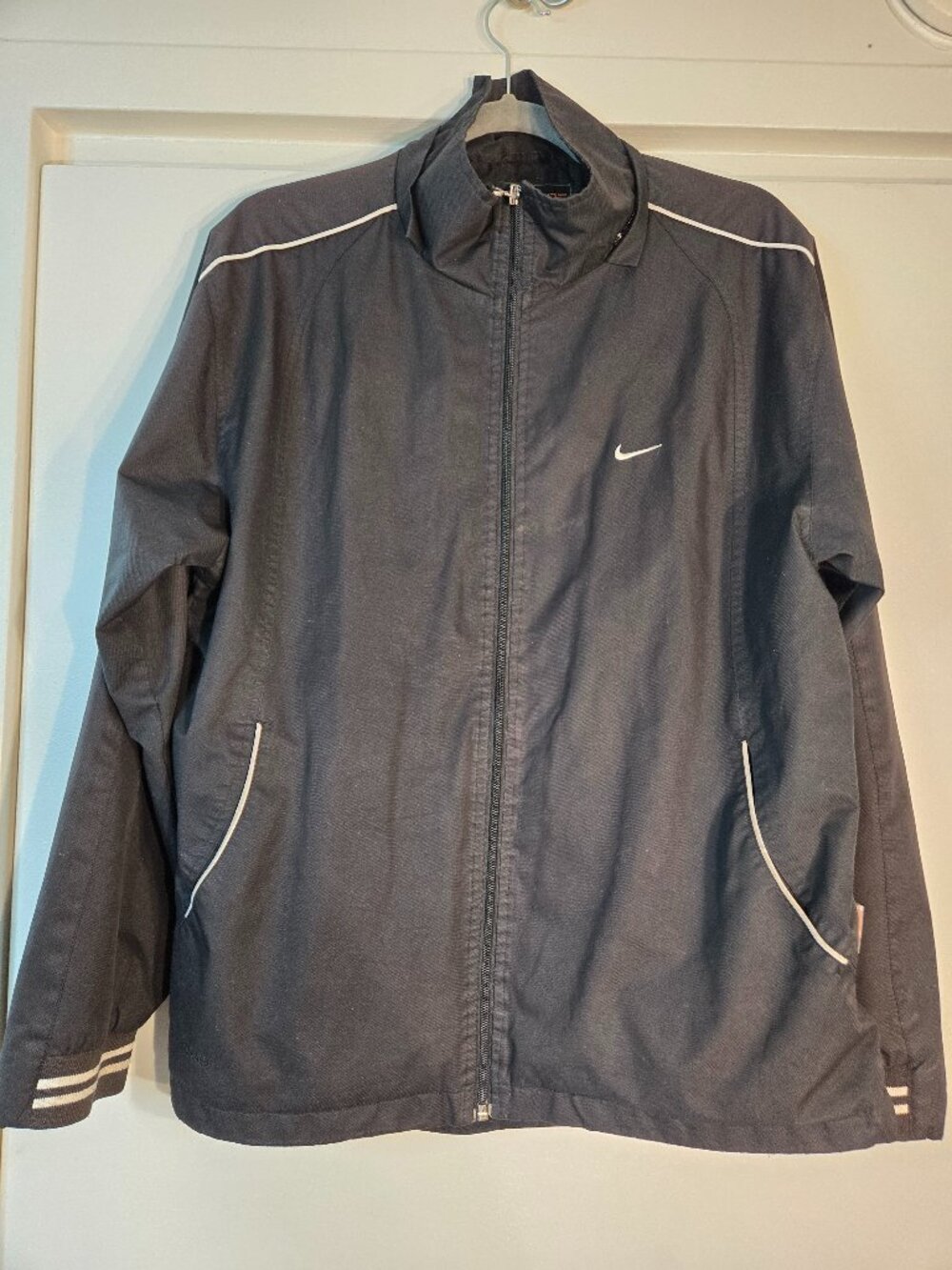 Nike Elite Black Zip Jacket Men's Medium Golf Tennis Athletic Lightweight EUC